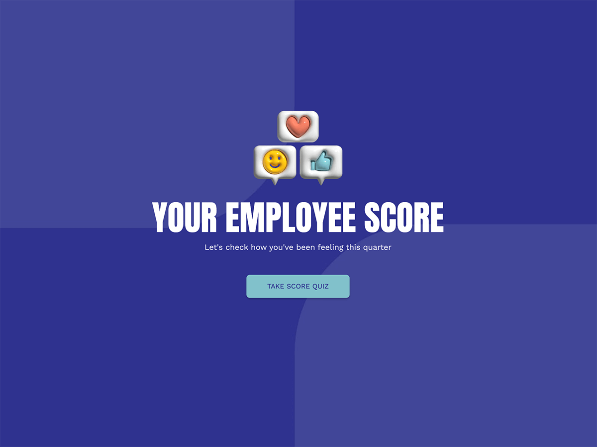 HR Employee Evaluation Score Calculator free involve.me template