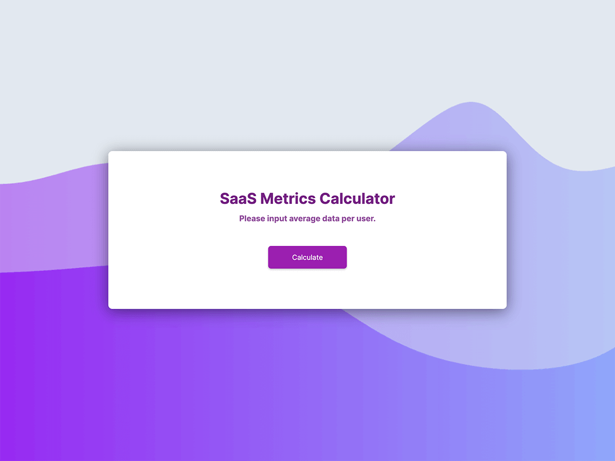 SaaS Metrics Calculator free involve me template SaaS Metrics Calculator free involve me template