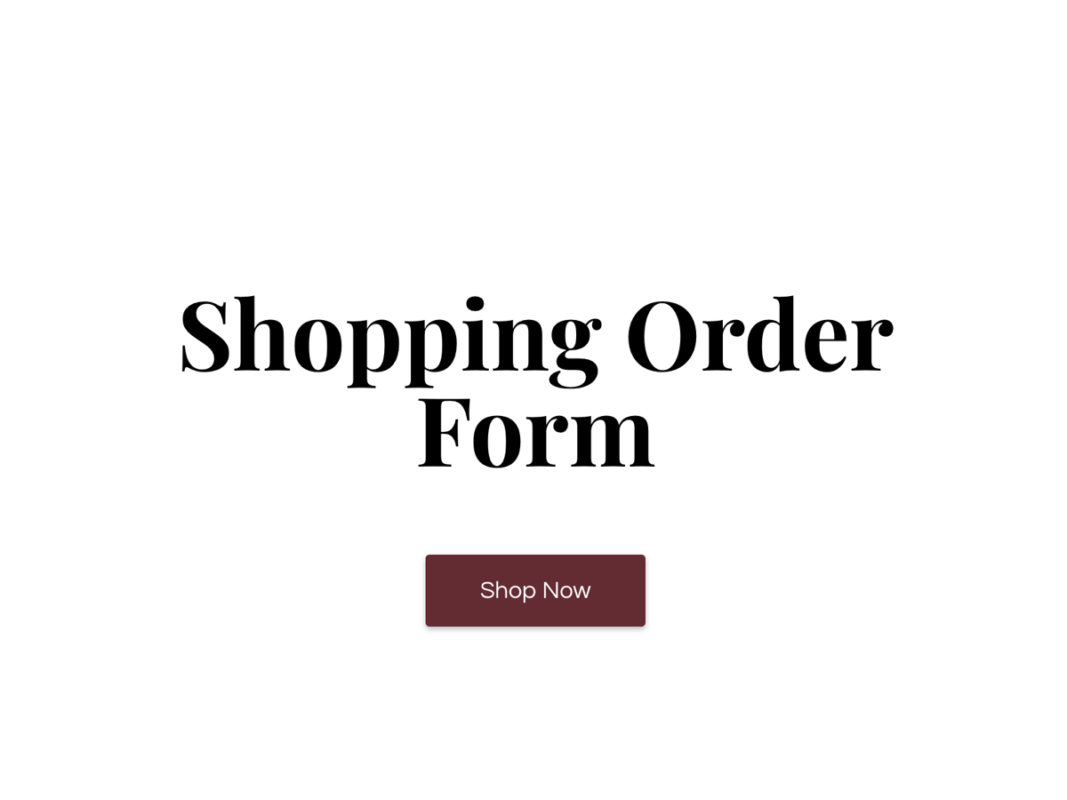 Shopping Order Form | free involve.me template