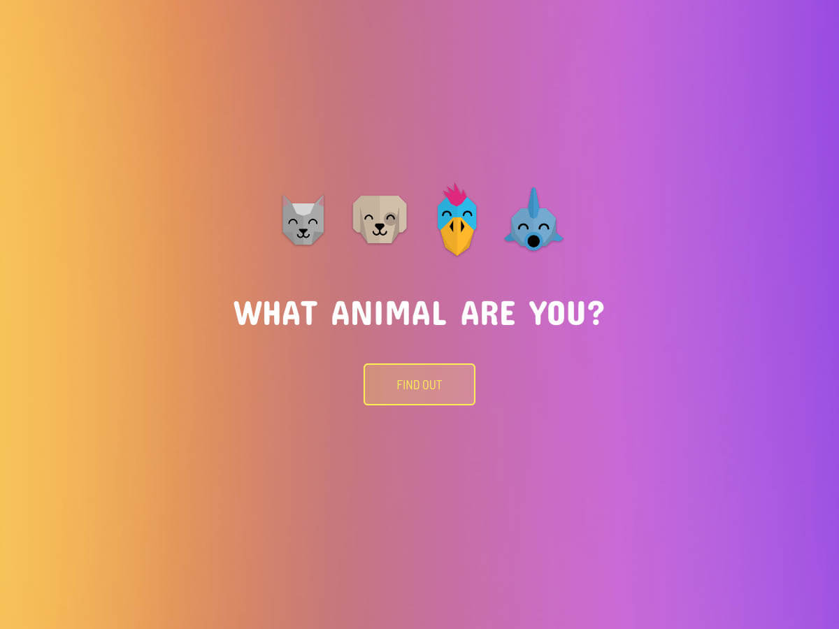 What Animal Are You Free Involve me Template