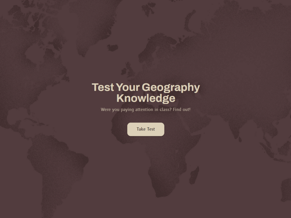 Online Geography Test free involve.me template