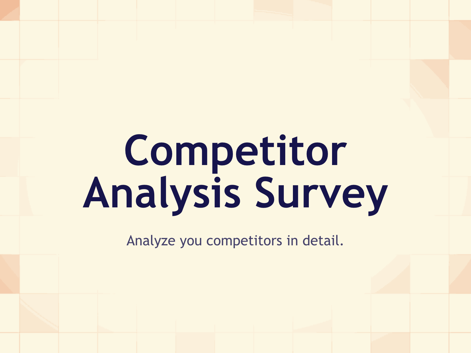 Competitor Analysis Survey | free involve.me template